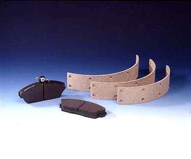 Brake and friction component closeup